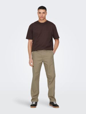 Only and Sons Miesten Housut, EDGE LOOSE PANT NOS Beige