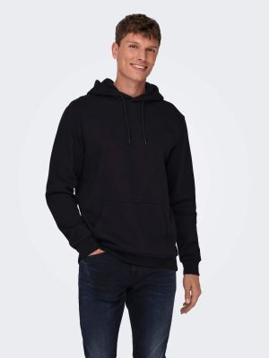 Only and Sons Miesten Huppari ONSCERES LIFE HOODIE SWEAT Musta