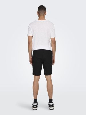 Only and Sons miesten shortsit, LINUS COT SHORTS Musta