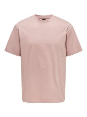 Only and Sons, Miesten T-Paita, Onsfred Rls Ss Tee Noos Pinkki