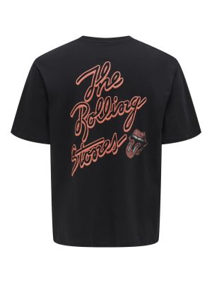Only and Sons miesten t-paita, ROLLINGSTONES RLX SS TEE Musta