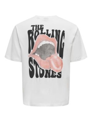 Only and Sons miesten t-paita, ROLLINGSTONES RLX SS TEE Valkoinen