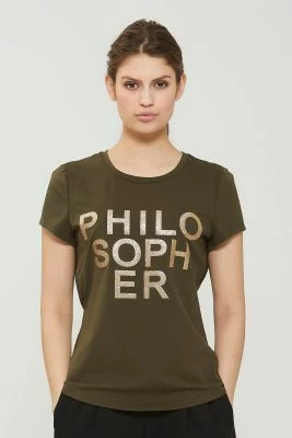 Philosophy Blues Original naisten t-paita, PURVES GLITTER  Tummanvihreä