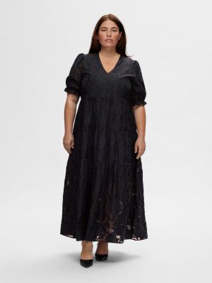 Selected Femme naisten mekko, SLFCATHI-SADIE 3/4 ANKLE DRESS Tummansininen