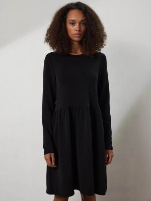 Selected Femme naisten mekko, SLFTENNY LS O-NECK SWEAT DRESS Musta