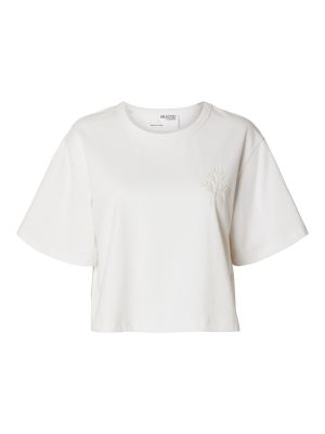 Selected Femme naisten t-paita Valkoinen