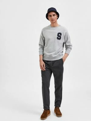 Selected miesten housut, SELBY TAPERED PANTS Grafiitti