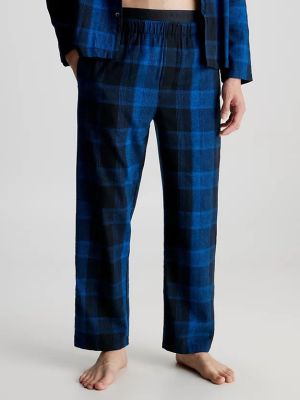 Calvin Klein miesten pyjamahousut, SLEEP PANT Sininen Ruutu