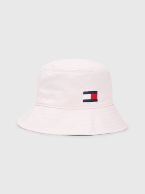 Tommy Hilfiger Childrenswear kesähattu, BIG FLAG SOFT BUCKET HAT Vaaleanpunainen