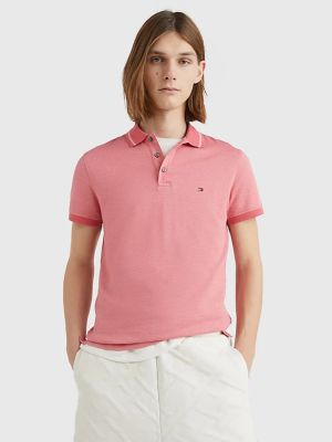 Tommy Hilfiger pikee, PRETWIST MOULINE TIPPED POLO Punainen