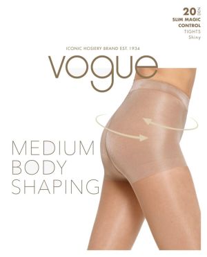 Vogue Sukkahousut 20 den, Slim Magic Control Shiny Musta