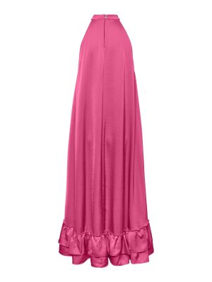 Y.A.S naisten mekko, YASELEANOR SL HALTER LONG DRESS Pinkki