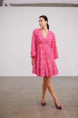 Y.A.S naisten mekko, YASPAZYLLA 7/8 DRESS Pinkki