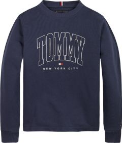 Tommy Hilfiger Childrenswear Lasten Collegepaita BOLD VARSITY SWEATSHIRT Tummansininen