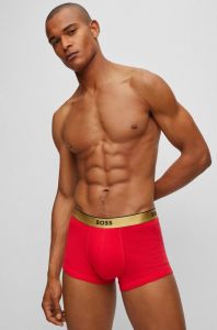 Hugo Boss Miesten Bokserit 2-Pack, TRUNK 2 P CO Punainen