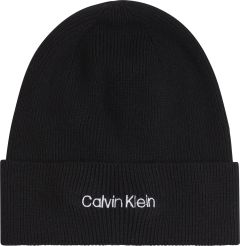 calvin-klein-accessories-naisten-pipo-ck-essential-knit-beanie-musta-1