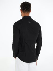 calvin-klein-jeans-miesten-kauluspaita-slim-strech-shirt-musta-2