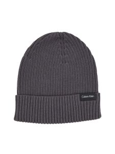 calvin-klein-jeans-miesten-pipo-classic-cotton-rib-beanie-keskiharmaa-2