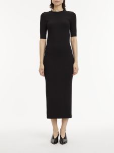 calvin-klein-women-mekko-modal-rib-crew-neck-dress-ss-musta-1