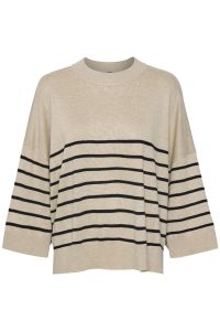 culture-naisten-paita-annemarie-stripe-pullover-raidallinen-beige-2