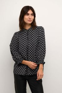 culture-naisten-pusero-chaina-blouse-musta-kuosi-1