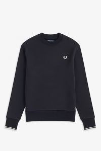 fred-perry-college-crew-neck-sweat-musta-2