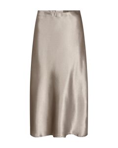 freequent-naisten-hame-satin-skirt-ruskeanharmaa-2