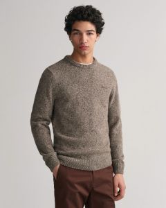 gant-miesten-neule-wool-neps-c-neck-ruskea-kuosi-1