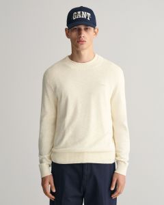 gant-miesten-neulepusero-texture-cotton-c-neck-valkoinen-1