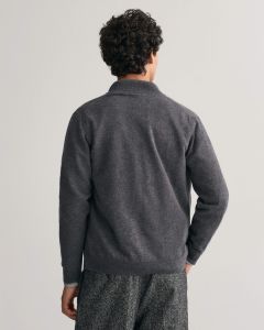 gant-miesten-neuletakki-superfine-lambswool-zip-cardigan-tummanharmaa-2