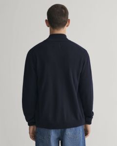 gant-miesten-neuletakki-superfine-lambswool-zip-cardigan-tummansininen-2