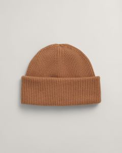 gant-naisten-pipo-wool-ribbed-beanie-kameli-2