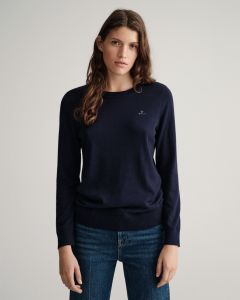 gant-naisten-puuvilla-kashmir-neulepaita-cotton-cashmere-c-neck-tummansininen-1