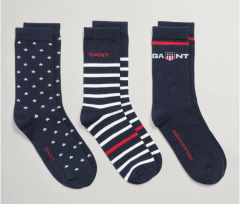 gant-naisten-sukat-retro-shield-socks-3-p-tummansininen-1