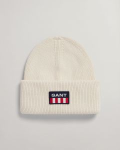 gant-pipo-retro-shield-beanie-valkoinen-1