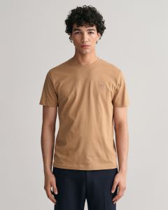 gant-t-paita-solid-t-shirt-beige-1