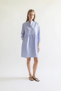 gauhar-naisten-paitamekko-shirt-dress-striped-raidallinen-sininen-1