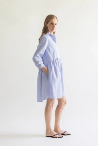 gauhar-naisten-paitamekko-shirt-dress-striped-raidallinen-sininen-2