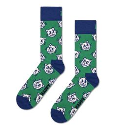 happy-socks-miesten-sukat-cat-sock-vihrea-kuosi-1