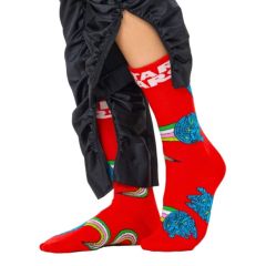 happy-socks-miesten-sukat-star-wars-millennium-falcon-sock-punainen-kuosi-2