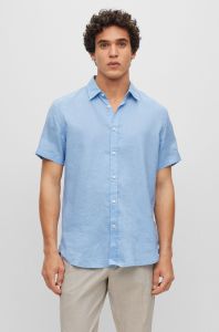 hugo-boss-kauluspaita-ross-strech-linen-keskisininen-1