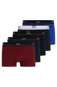 hugo-boss-miesten-bokserit-5pack-cotton-strech-trunks-musta-1