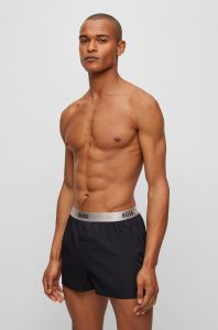 hugo-boss-miesten-pyjamashortsit-2-pack-2-p-gift-woven-musta-1