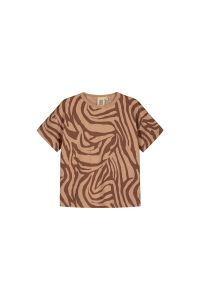 kaiko-lasten-t-paita-zebra-oak-t-shirt-ruskea-kuosi-1