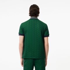 lacoste-miesten-poolopaita-classic-fit-contrast-collar-monogram-vihrea-kuosi-2