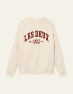 les-deux-miesten-collegepusero-university-sweatshirt-luonnonvalkoinen-2