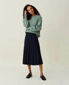 lexington-naisten-hame-willow-pleated-jersey-skirt-tummansininen-1