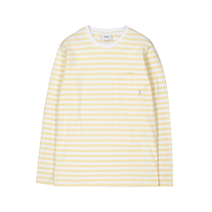 makia-miesten-trikoopusero-verkstad-longsleeve-raidallinen-keltainen-1