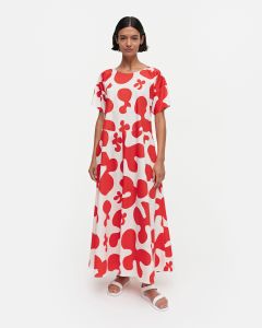 marimekko-mekko-fenja-pulloposti-puuvillapopliinimekko-punainen-kuosi-1