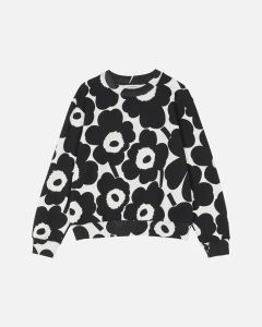marimekko-naisten-collegepaita-leiot-pieni-unikko-collegepaita-musta-kuosi-1